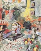 Henri Matisse Interior with a Young Girl Reading (mk35) oil painting on canvas